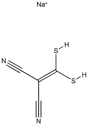 Ethane(dithioic) acid,dicyano-, ion(1-), sodium, sodium salt (9CI) Struktur