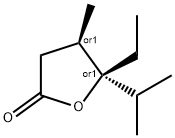 2(3H)-Furanone,5-ethyldihydro-4-methyl-5-(1-methylethyl)-,(4R,5S)-rel-(9CI) Struktur