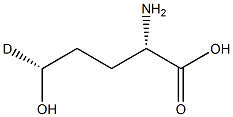 L-δ-Hydroxynorvaline Struktur