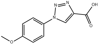 1-(4-Methoxy-benzyl)-1H-[1,2,3]triazole-4-carboxylic acid Struktur