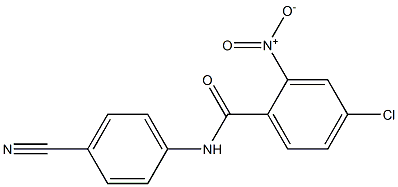 4-chloro-N-(4-cyanophenyl)-2-nitrobenzamide Struktur