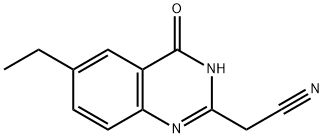 2-Quinazolineacetonitrile,6-ethyl-1,4-dihydro-4-oxo-(9CI) Struktur