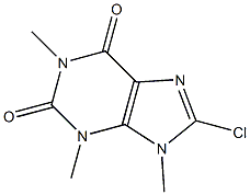 8-chloro-1,3,9-trimethyl-3,9-dihydro-1H-purine-2,6-dione Struktur