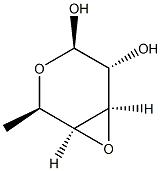 beta-D-Galactopyranose, 3,4-anhydro-6-deoxy- (9CI) Struktur