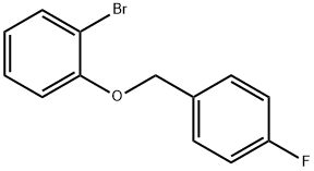 1-bromo-2-[(4-fluorophenyl)methoxy]benzene Struktur