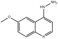 (6-Methoxy-quinolin-4-yl)-hydrazine Struktur