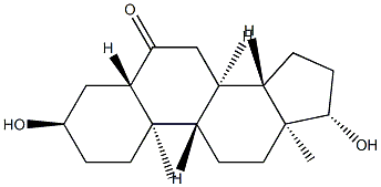 3α,17β-Dihydroxy-5α-androstan-6-one Struktur