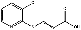 2-Propenoicacid,3-[(3-hydroxy-2-pyridinyl)thio]-(9CI) Struktur