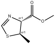 4-Thiazolecarboxylicacid,4,5-dihydro-5-methyl-,methylester,(4R,5R)-rel-(9CI) Struktur