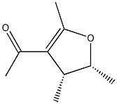 Ethanone, 1-[(4R,5R)-4,5-dihydro-2,4,5-trimethyl-3-furanyl]-, rel- (9CI) Struktur