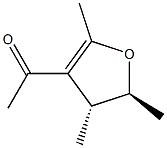 Ethanone, 1-[(4R,5S)-4,5-dihydro-2,4,5-trimethyl-3-furanyl]-, rel- (9CI) Struktur