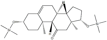 3β,17β-Bis(trimethylsiloxy)androst-5-en-11-one Struktur