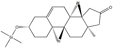 3β-(Trimethylsiloxy)androst-5-en-16-one Struktur