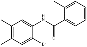 N-(2-bromo-4,5-dimethylphenyl)-2-methylbenzamide Struktur