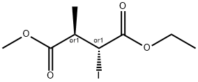 Butanedioic acid, 2-iodo-3-methyl-, 1-ethyl 4-methyl ester, (2R,3R)-rel- (9CI) Struktur