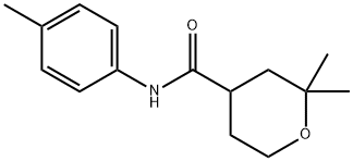 2H-Pyran-4-carboxamide,tetrahydro-2,2-dimethyl-N-(4-methylphenyl)-(9CI) Struktur