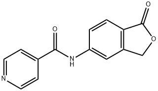 4-Pyridinecarboxamide,N-(1,3-dihydro-1-oxo-5-isobenzofuranyl)-(9CI) Struktur