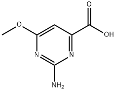 4-Pyrimidinecarboxylicacid,2-amino-6-methoxy-(9CI) Struktur