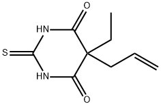 4,6(1H,5H)-Pyrimidinedione,5-ethyldihydro-5-(2-propenyl)-2-thioxo-(9CI) Struktur