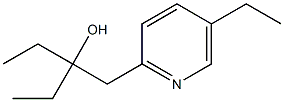 2-Pyridineethanol,alpha,alpha,5-triethyl-(9CI) Struktur