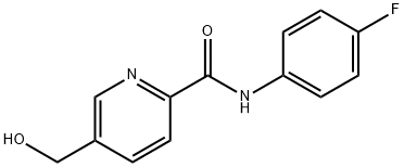 2-Pyridinecarboxamide,N-(4-fluorophenyl)-5-(hydroxymethyl)-(9CI) Struktur