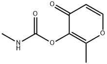 4H-Pyran-4-one,2-methyl-3-[[(methylamino)carbonyl]oxy]-(9CI) Struktur