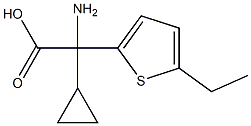 2-Thiopheneaceticacid,alpha-amino-alpha-cyclopropyl-5-ethyl-(9CI) Struktur