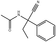 N-(α-Cyano-α-ethylbenzyl)acetamide Struktur