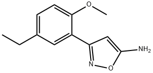 5-Isoxazolamine,3-(5-ethyl-2-methoxyphenyl)-(9CI) Struktur