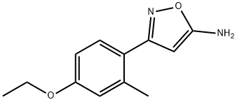 5-Isoxazolamine,3-(4-ethoxy-2-methylphenyl)-(9CI) Struktur