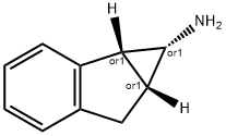 Cycloprop[a]inden-1-amine, 1,1a,6,6a-tetrahydro-, (1R,1aR,6aR)-rel- (9CI) Struktur