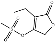 2(5H)-Furanone,3-ethyl-4-[(methylsulfonyl)oxy]-(9CI) Struktur