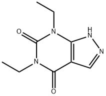 1H-Pyrazolo[3,4-d]pyrimidine-4,6(5H,7H)-dione,5,7-diethyl-(9CI) Struktur