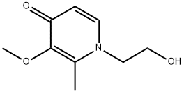 4(1H)-Pyridinone,1-(2-hydroxyethyl)-3-methoxy-2-methyl-(9CI) Struktur