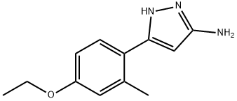 1H-Pyrazol-3-amine,5-(4-ethoxy-2-methylphenyl)-(9CI) Struktur