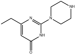 4(1H)-Pyrimidinone,6-ethyl-2-(1-piperazinyl)-(9CI) Struktur