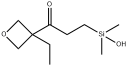 1-Propanone,1-(3-ethyl-3-oxetanyl)-3-(hydroxydimethylsilyl)-(9CI) Struktur