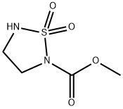 1,2,5-Thiadiazolidine-2-carboxylic  acid,  methyl  ester,  1,1-dioxide Struktur