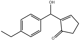 2-Cyclopenten-1-one,2-[(4-ethylphenyl)hydroxymethyl]-(9CI) Struktur