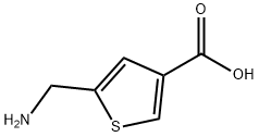 3-Thiophenecarboxylicacid,5-(aminomethyl)-(9CI) Struktur