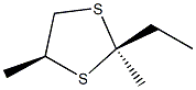 2α-Ethyl-2,4β-dimethyl-1,3-dithiolane Struktur