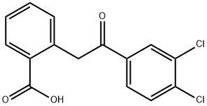 2-(3,4-Dichloro-β-oxophenethyl)benzoic acid Struktur