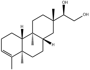 (R)-1-[(2S)-1,2,3,4,4a,4bα,5,6,8a,9,10,10aα-Dodecahydro-2,4aβ,8,8aβ-tetramethylphenanthren-2-yl]-1,2-ethanediol Struktur