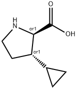 D-Proline, 3-cyclopropyl-, (3S)-rel- (9CI) Struktur