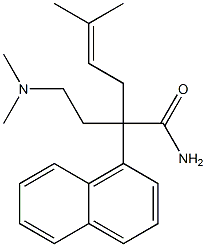 α-[2-(Dimethylamino)ethyl]-α-(3-methyl-2-butenyl)-1-naphthaleneacetamide Struktur