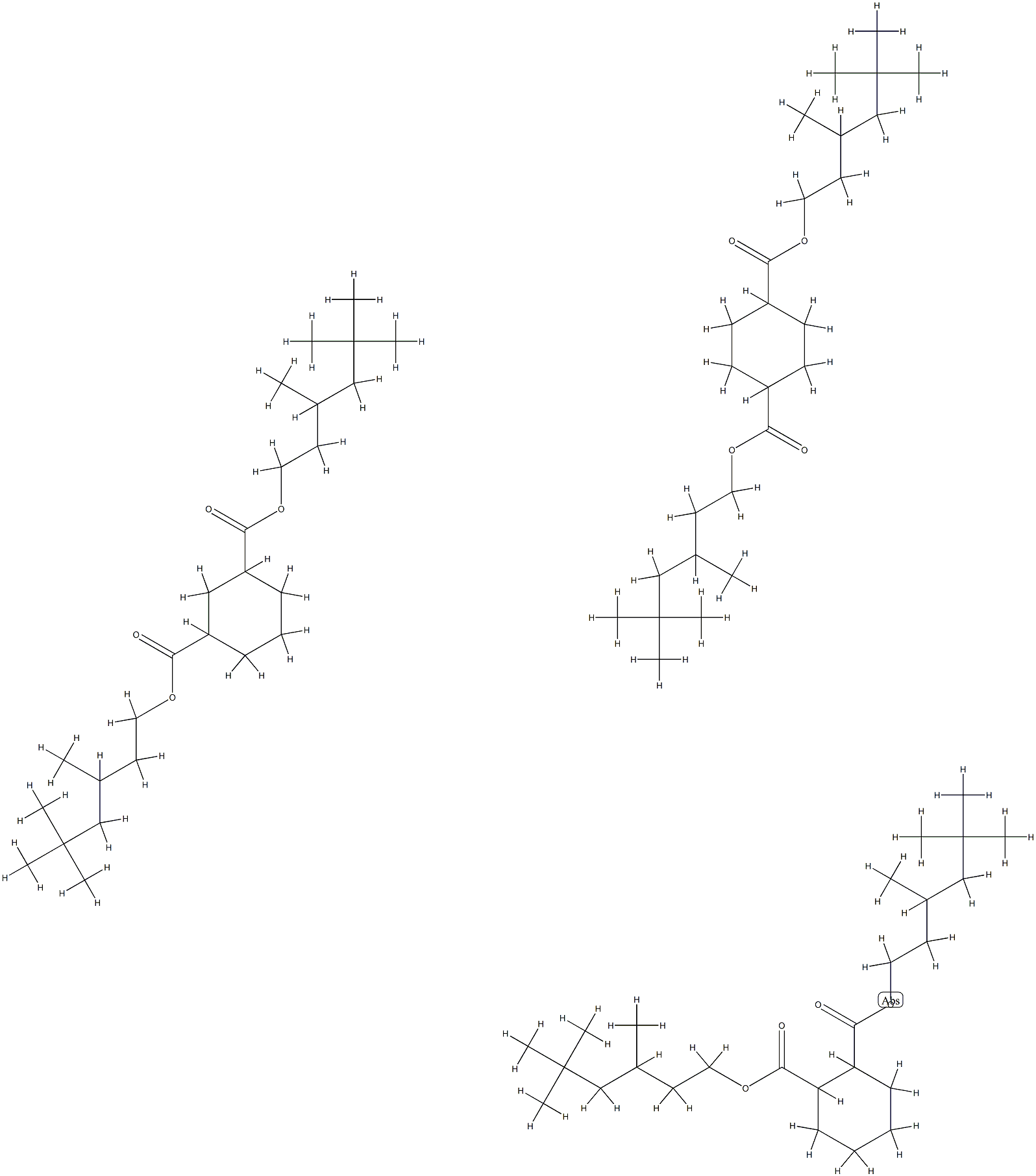 Diisononyl Cyclohexanedicarboxylate (Mixture of isoMers) Struktur