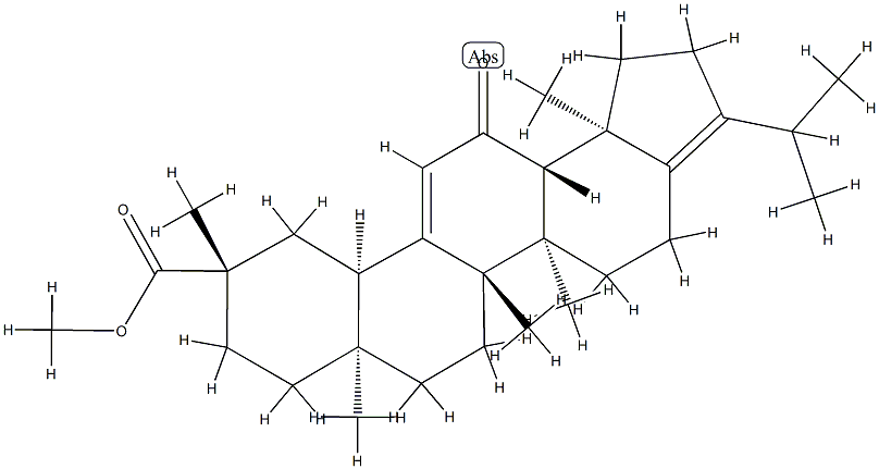 11-Oxo-A-neooleana-3(5),12-dien-30-oic acid methyl ester Struktur