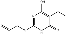 4(1H)-Pyrimidinone,5-ethyl-6-hydroxy-2-(2-propenylthio)-(9CI) Struktur