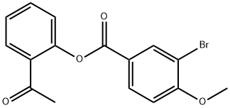 2-acetylphenyl 3-bromo-4-methoxybenzoate Struktur