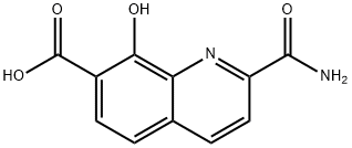 7-Quinolinecarboxylicacid,2-(aminocarbonyl)-8-hydroxy-(9CI) Struktur